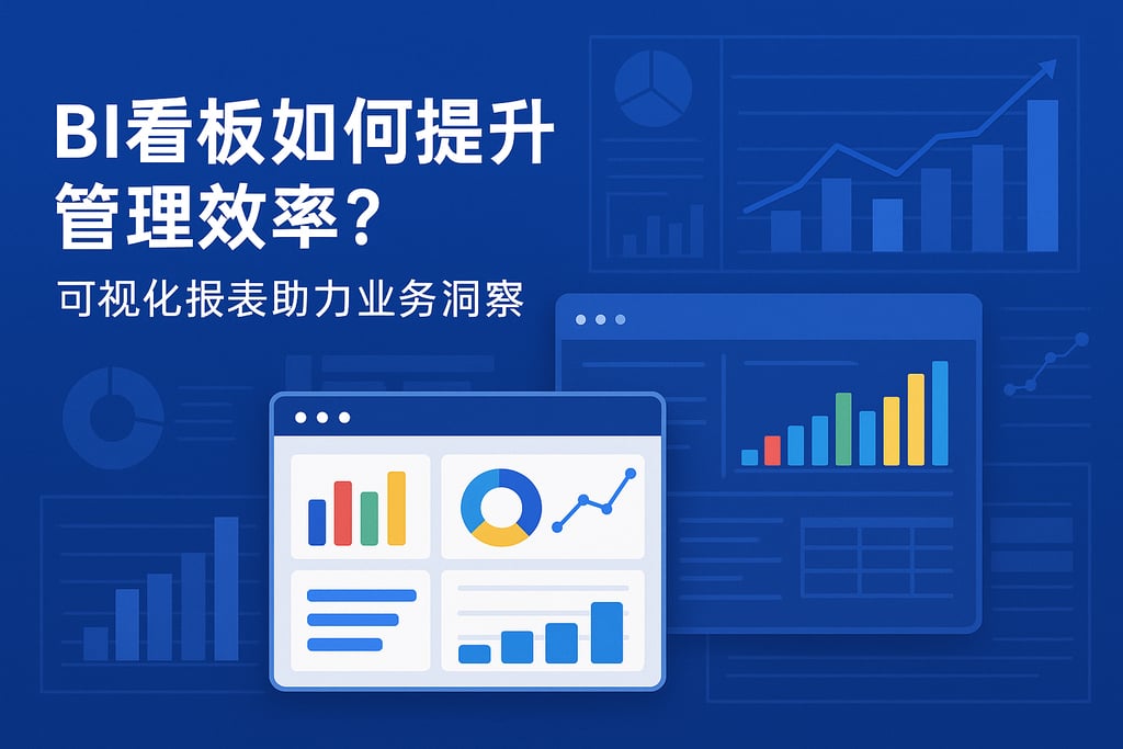 BI看板如何提升管理效率？可视化报表助力业务洞察"